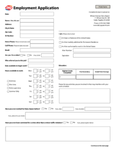 Dairy Queen Job Application Online Form JobApplicationForms Net