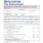 21 Employment Application Templates Job Application Template