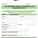 24 Job Application Form Examples PDF DOC Examples