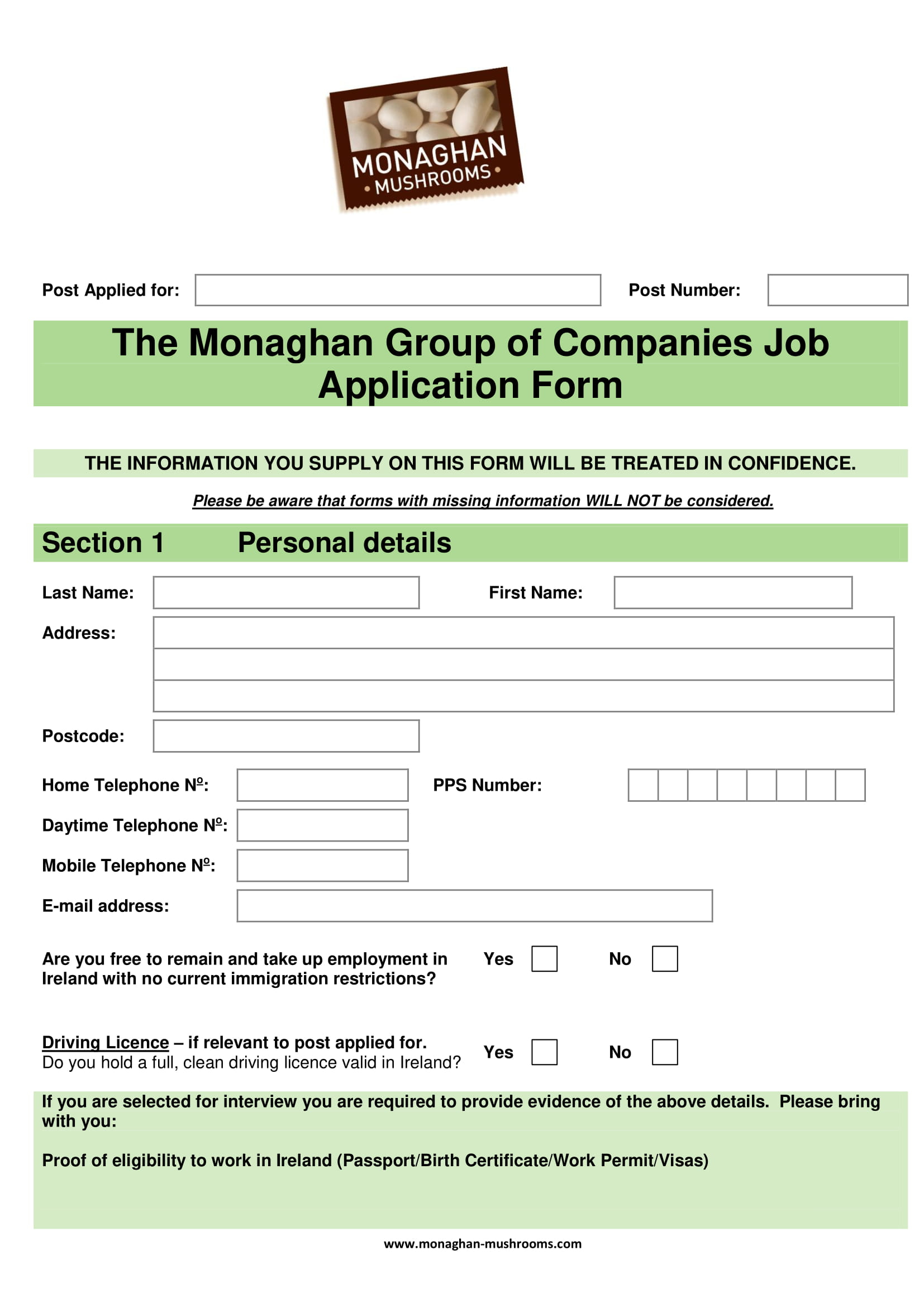 24 Job Application Form Examples PDF DOC Examples