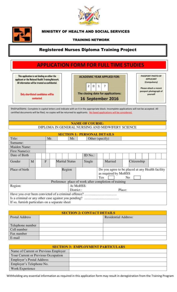 7 Training Application Form Templates PDF Free Premium Templates