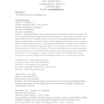 Chronological Kennel Attendant Resume Template