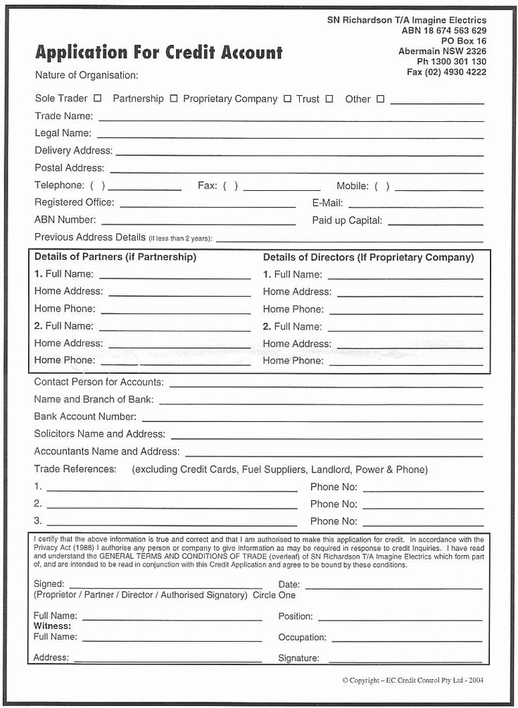 Credit Reference Form Template Unique Printable Credit Reference Form