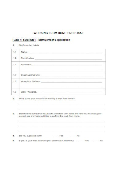 FREE 10 Work From Home Application Form Templates In PDF MS Word