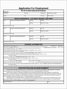 Printable Hotel Job Application Form - JobApplicationForms.net