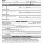 Free Printable Job Application Form Pdf Free Printable