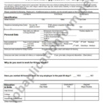 Krispy Kreme Application Form Printable PDF Job Application