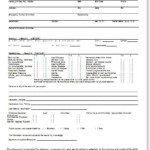 Medical Form Templates Medical History Employee Health Self