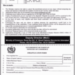 Ministry Of Commerce Islamabad Jobs 2020 Download Application Form