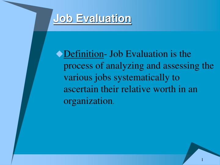 PPT Job Evaluation PowerPoint Presentation Free Download ID 4429364