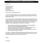 Program Manager Cover Letter Sample By Resume Genius