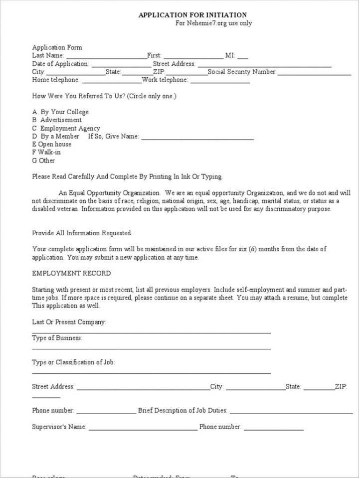 Things To Know About An Agency Application Form Free Premium Templates