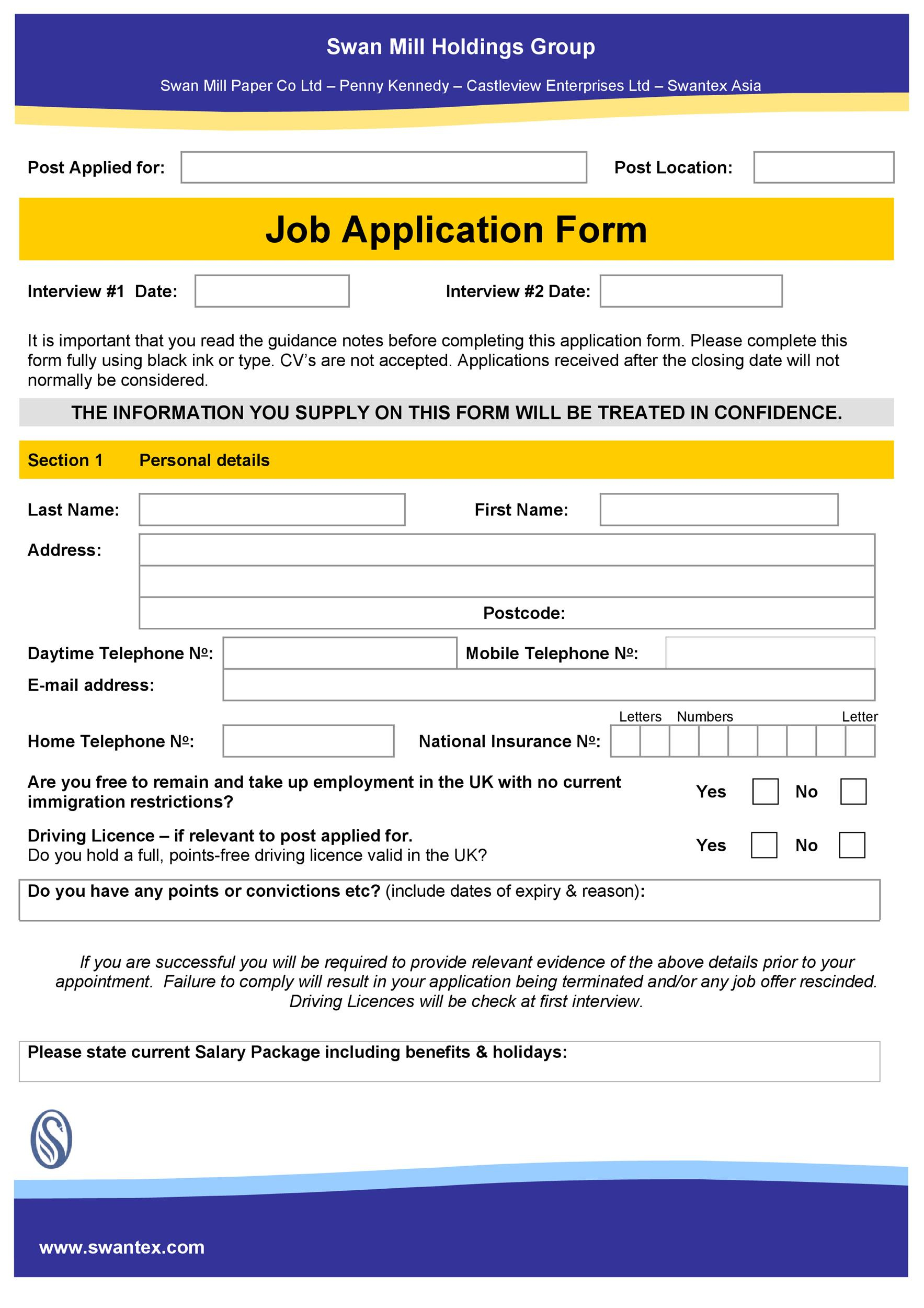 14 Employment Application Form Examples Pdf Examples 50 Free