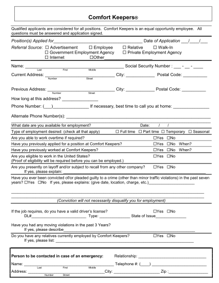 30 Mcdonalds Job Application Form Free To Edit Download Print