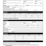 50 Free Employment Job Application Form Templates Printable