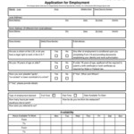 50 Free Employment Job Application Form Templates Printable