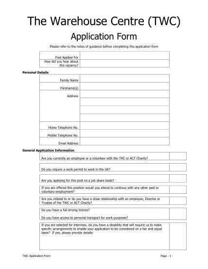 67 Printable Job Application Form Free To Edit Download Print
