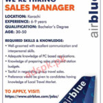 Airblue Karachi Jobs 2021 For Sales Manager Qualification Bachelor