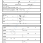 Blank Employment Application Form Sample Templates At Blank Job