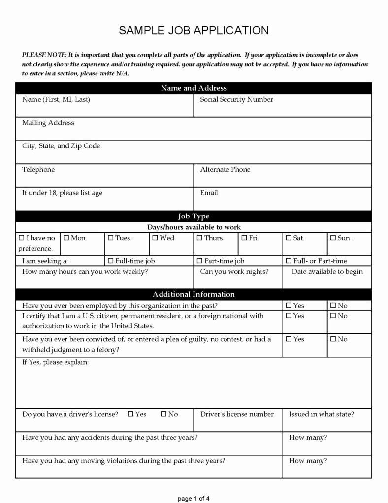Blank Job Application Form Fresh How Useful Are Job Application Forms