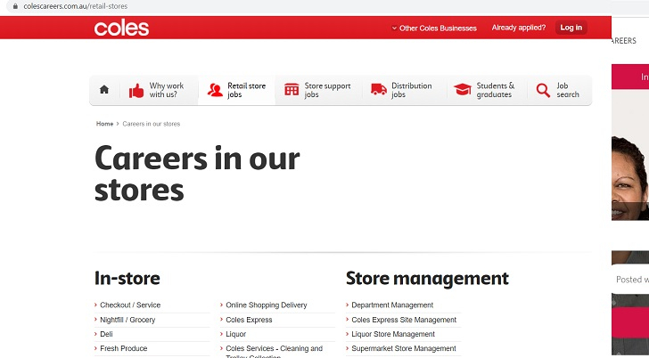 Coles Careers Job Application Online Form PDF 2023 Australia 2022 