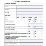 FREE 11 Job Registration Forms In PDF Excel MS Word