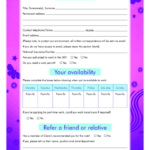 Free Printable Claire s Job Application Form Page 3