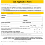 Free Printable Job Application Form Template Printable Templates
