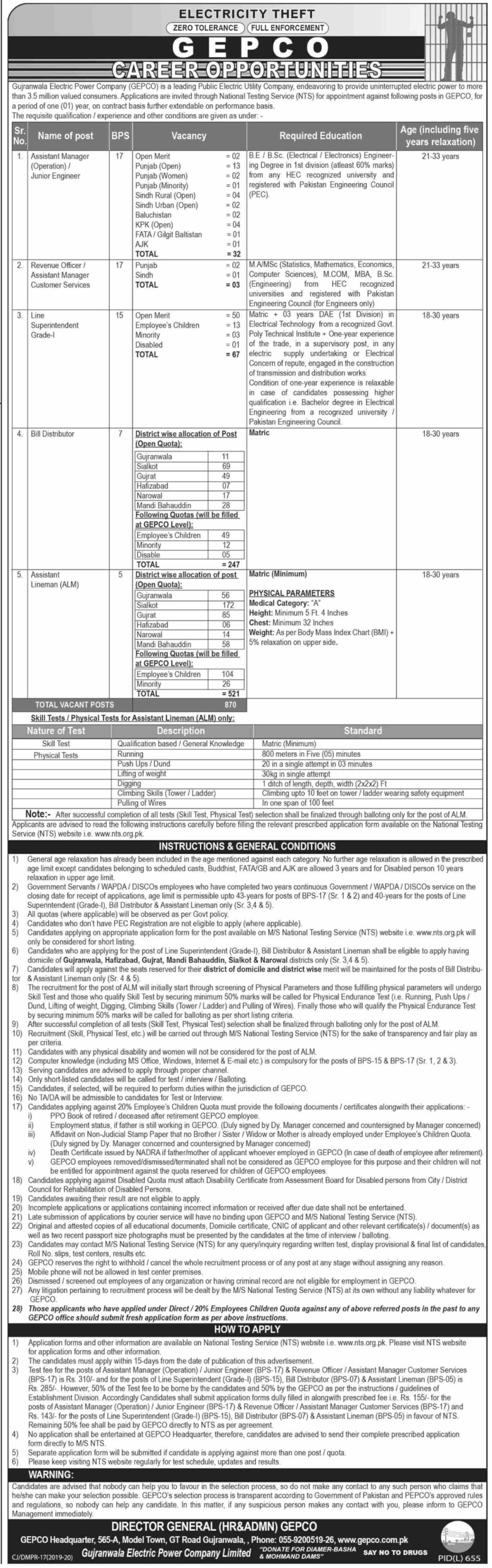 GEPCO Jobs 2019 Application Form For Latest Advertisement BooknStuff