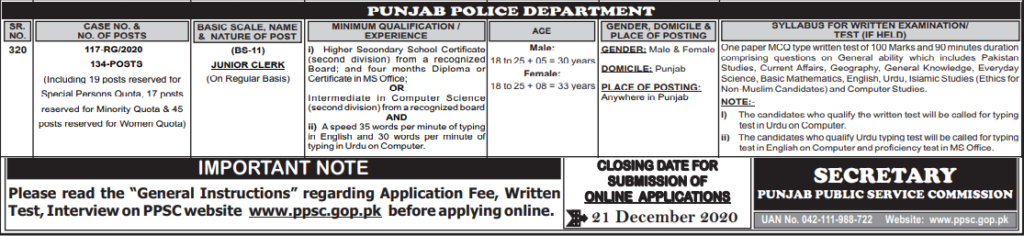 How To Apply For Punjab Police Jobs In Pakistan For Male And Female 