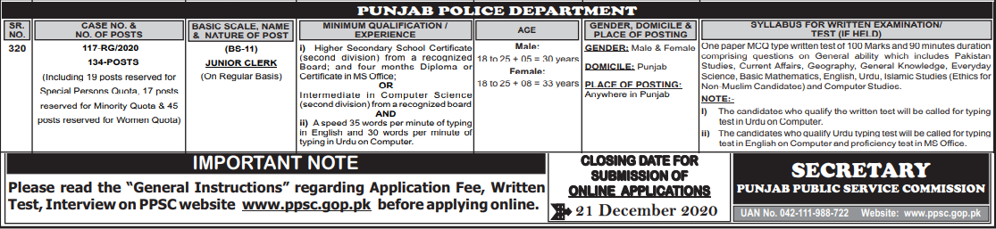 How To Apply For Punjab Police Jobs In Pakistan For Male And Female