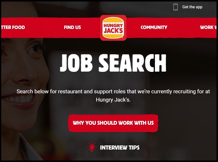 Hungry Jack s Job Application Form Online Careers Australia