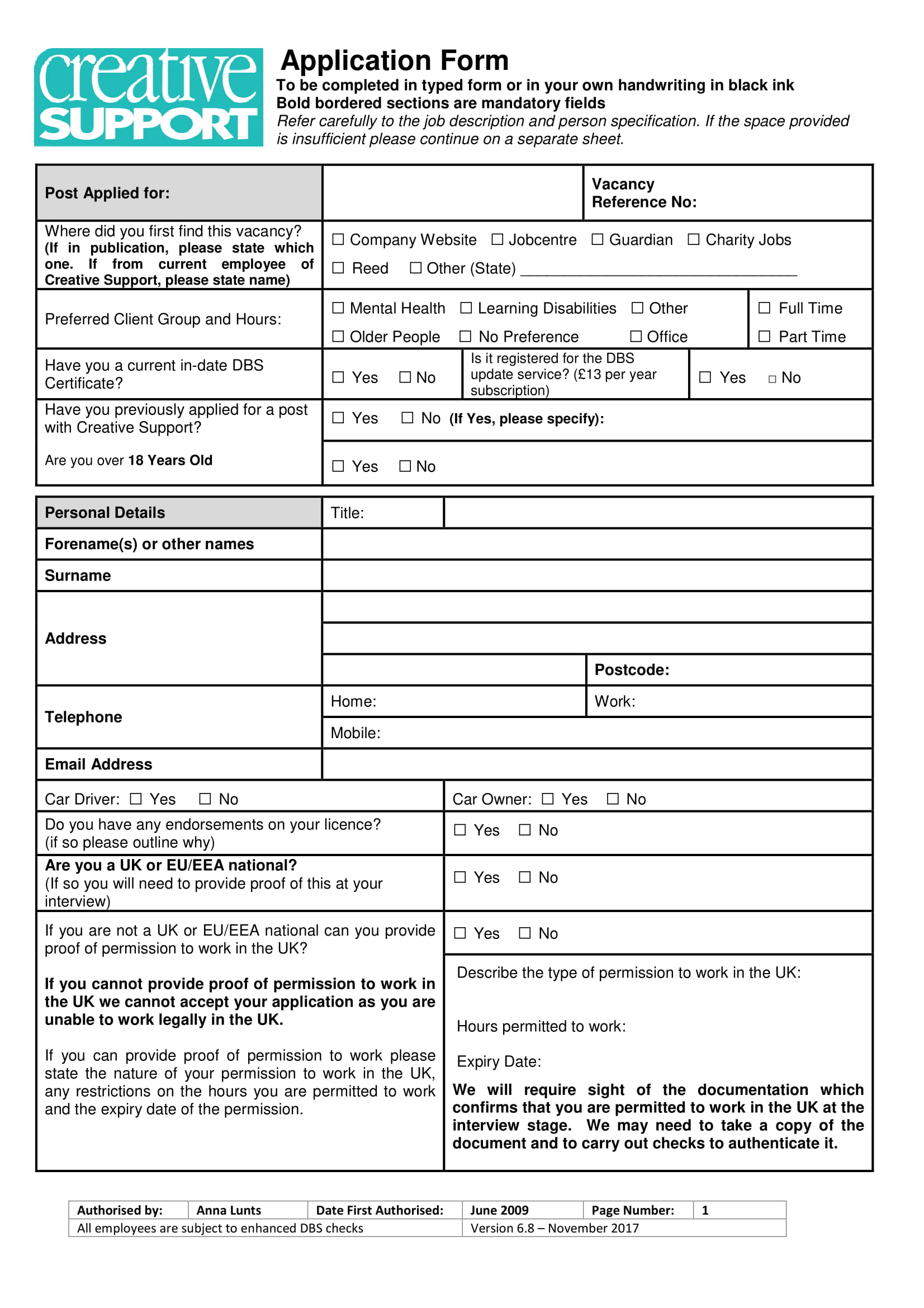 Job Application Form 13 Examples Format Pdf Examples