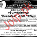 NHA Jobs 2023 Latest Ad In National Highway Authority