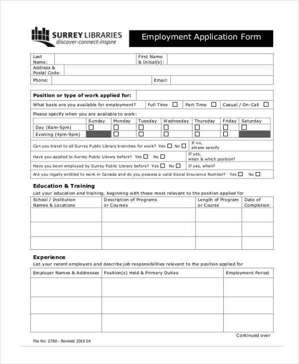 nofrills-application-for-employment-form-free-download