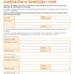 NOMINATION OF BENEFICIARY FORM Sainsburys Pensions