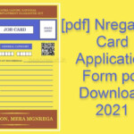 NREGA Job Card Form Pdf Download 2022 Application Hindi