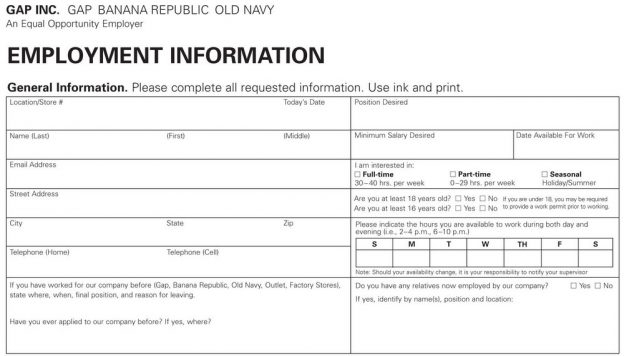 Old Navy Job Application You Need To Know Before You Apply Feedback