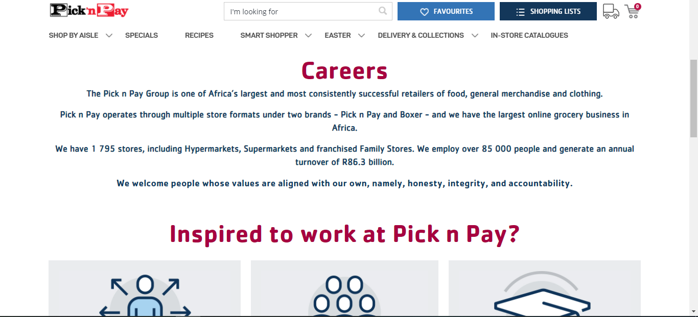 Pick N Pay Online Job Application Form - JobApplicationForms.net