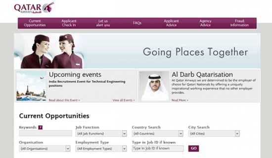 Qatar Airways Job Application Careers