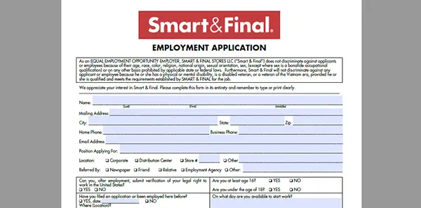 Smart Final Job Application Adobe PDF Apply Online