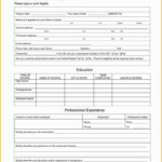 Spanish Employment Application Printable Spanish Job Application Free