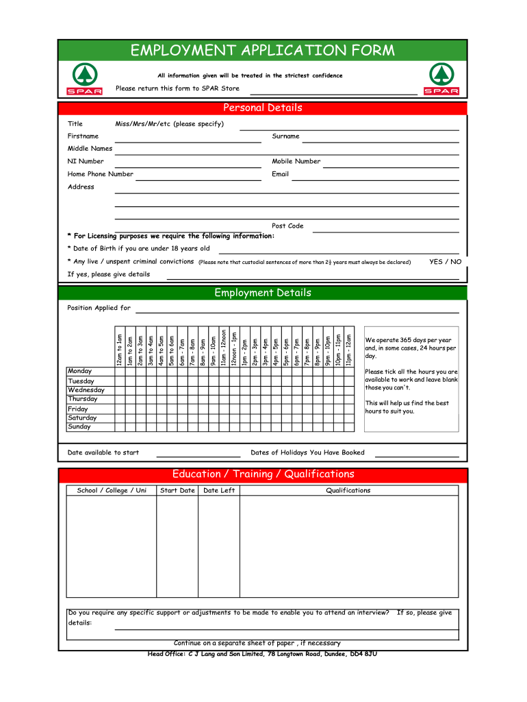 Spar Full Time And Part Time Jobs Student Opportunities