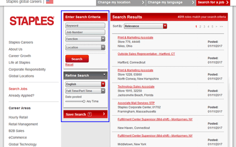 Staples Application Online Jobs Career Info How To Apply 