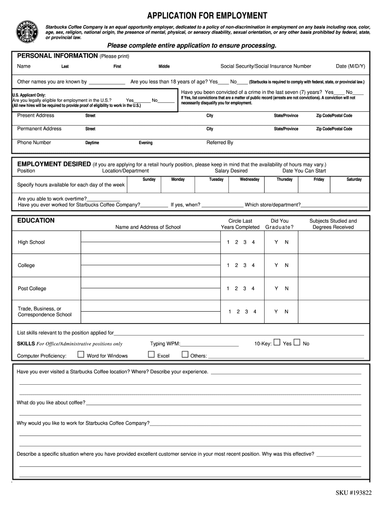 Starbucks Transfer Request Form Fill Out And Sign Printable PDF