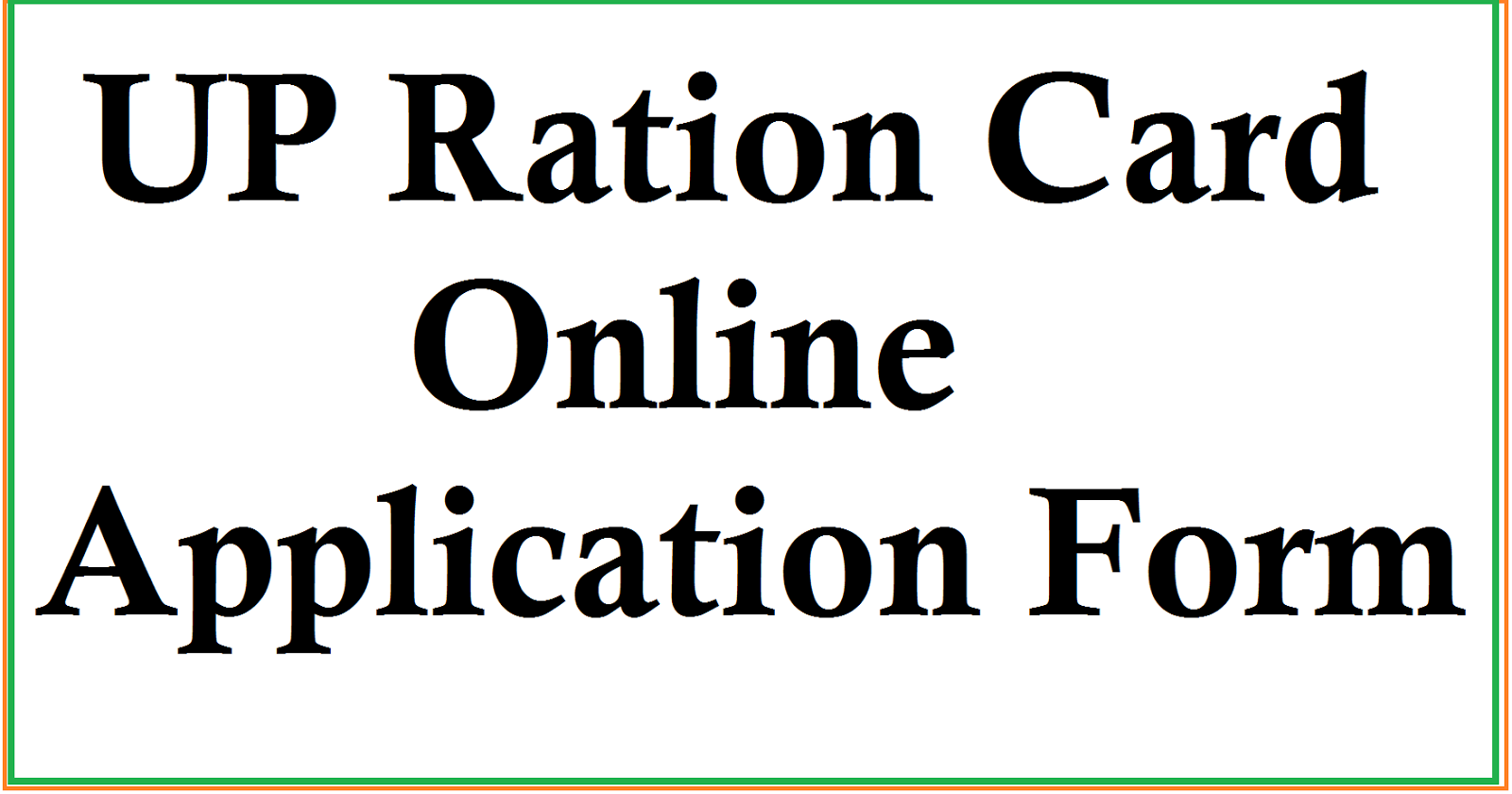 UP Ration Card Online Application Form Every Thing In Hindi