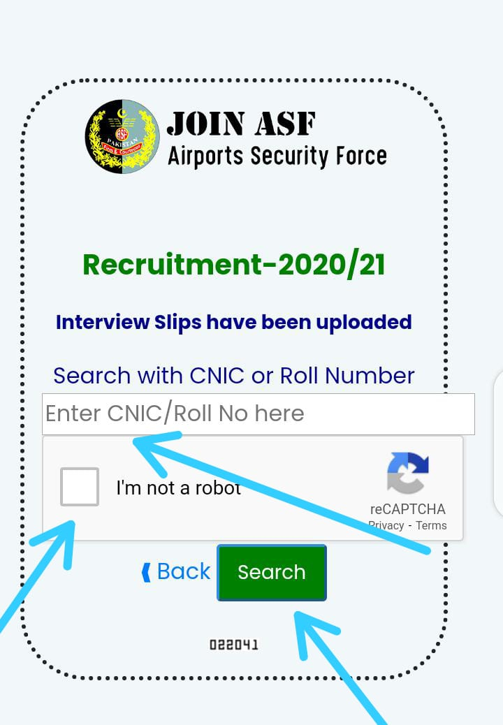 Www asf gov pk Result 2021 Download ASF Interview Slip 2021