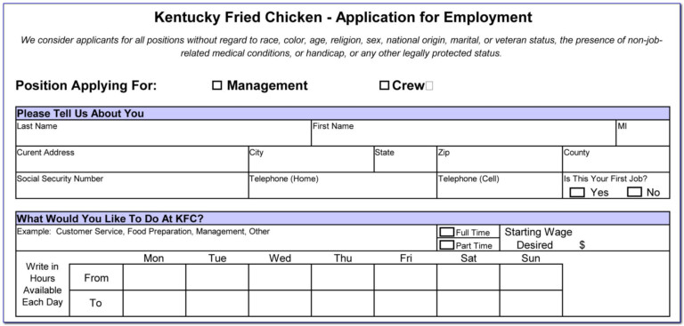 Ymca Job Application Form Online